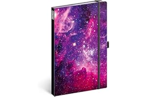 ‎NOTIQUE NOTIQUE Notizbuch mit Gummiband liniert - Notizblock für Frauen und Mädchen Teenager - Tagebuch Journal Notebook für Schule und Arbeit (Galaxy)