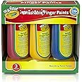 CRAYOLA MyFirst Washable Finger Paints - Assorted Colours (Pack of 3) | Safe & Easy to Use for Toddlers | Ideal for Kids Aged 3+