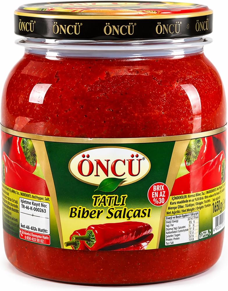 Öncü Biber Salçası 1650 gr Tatlı