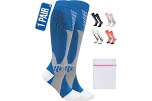 360 RELIEF Copper Compression Socks for Women & Men - Ideal for Running, Travel, Pregnancy, 15-20 mmHg, Includes Laundry Bag