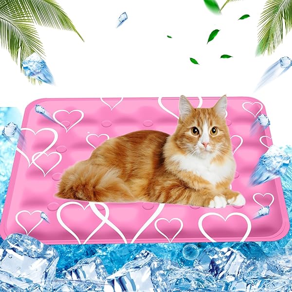 Tappetino Refrigerante Per Cani, 55x70 Cm Rosa - Autoraffreddante E Lavabile Per Estate - Foto 6