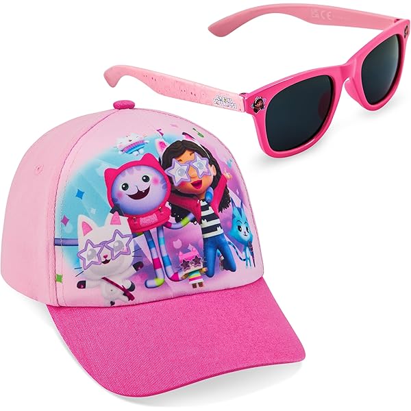 Gabby's Dollhouse Kindermuts Met Vizier, Roze En Paars, Maat 53 Cm Van 100 Polyester Bedrukt Gabby Andere Karakters Origineel Product Ontworpen In Spanje One Size 2912874299