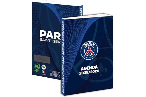 PSG Agenda Scolaire 2025 2026 - Collection Officielle Paris Saint Germain