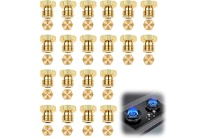 20 stycken gasspismunstycken set, brännarmunstycken för gasgrill och gasspis, butangas propangas reservdelar, universal LPG-gasmunstycken, 0,5 x 3–0,65 x 2-0,7 x 4-0,73-0,87 x 3-0,9-0,95-0,97 x 2-1,02