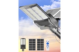 Gefolly SL-13000W Lampione Solare LED Esterno, 800000LM Led Lampioni da esterni, 6500K Luz de Seguridad Jardín, IP67 Impermeabili Lampioni da Esterni per Cortile, Giardino