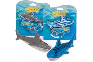 Mijoma Set di 2 giocattoli per immersioni, giocattolo scorrevole per piscina e vasca da bagno, portata fino a 6 m, esperienza subacquea per bambini