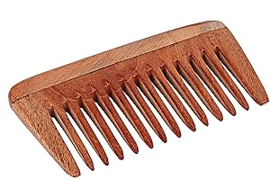 SVATV Handcrafted Wooden Comb for Detangling combs for every type of hair staright (Neemholz, N-1)