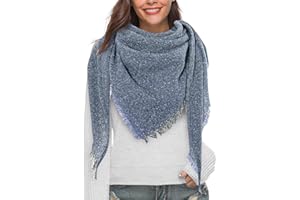 heekpek Bufandas Mujer Invierno Chales Cálido Moda Bufandas Largas de Invierno Chal Borla