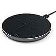 SATECHI Qi-Certified Aluminum Type-C PD & QC Wireless Charger - Up to 7.5W/10W - Compatible with iPhone 14/14 Plus, iPhone 13 Pro Max/13 Pro/13 Mini/13 - Adapter Sold Separately (Space Grey)