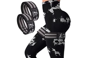 LARA STAR BFR Bandes d'occlusion pour fessiers, Bandes de Restriction du Flux sanguin pour Jambes, fessiers et Hanches, entraînement, Meilleures Bandes de résistance en Tissu pour Squat, Fesses et Cuisses