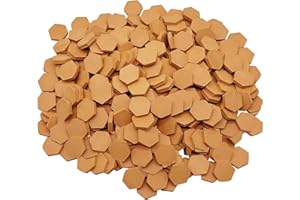 Cayway Mini Mattoni in Miniatura, Modello di Mattoni Rossa da Costruzione Decorazioni per La Decorazione del Giardino Della Del Paesaggio DIY (360 Pz Esagono, Rosso)