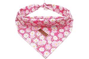 ELEGANT LITTLE TAIL Elegant Littel Tail Hund Bandana, Frühling Haustier Bandanas 1PC Baumwolle waschbar Jungen Mädchen Quadrat Hund Lätzchen Halstuch Hund Halstücher für kleine mittlere große Hunde