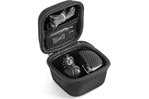 Linkidea Funda rígida de EVA para afeitadora de Pelo, para Hombre, con Bolsillo de Malla para Viajes, Bolsa de Almacenamiento de Viaje, Compatible con RMton Balder Pro Head Shaver XR7120/XR7000