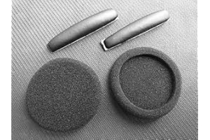 V-MOTA Cuscinetti di ricambio in schiuma per cuffie Sennheiser PX100, PX130, PX100II, px131, PC30, PX80, colore: nero