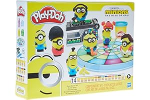 Play-Doh- Minions, The Rise of Gru Disco Dance-off Toy per Bambini dai 3 Anni in su con 14 vasi Non tossici, E8765