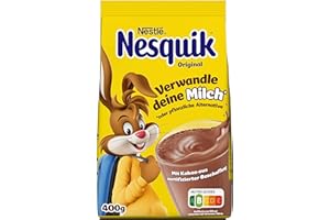 Nestlé NESQUIK, kakaohaltiges Getränkepulver zum Einrühren in Milch, 1er Pack (1x400g)