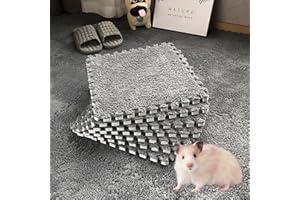 YEARNINGLIFE 10 tappetini in schiuma ad incastro per tappeti, 30 x 30 cm, con bordo, tappeto corto di peluche per tatami, tappetino da gioco, piastrelle per pavimenti, morbidi tappeti da arrampicata (grigio)