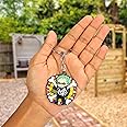 Daiyamondo Anime Silver Rotating Spinning Metal Keychain |Anime Key ring| Perfect Keychain For Anime Lover | Key ring for car Bikes | keychain for boys