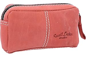 GUSTI skórzany uchwyt na klucze – organizer na klucze do kluczy, Czerwony, rozmiar uniwersalny