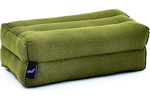 ‎LEEWADEE Leewadee Meditationskissen Yogakissen Yoga Block Yoga Zubehör Yoga Klotz Yoga Kissen Ökologisches Naturprodukt Thaikissen Nackenkissen, Kapok