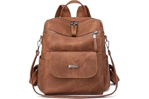 Puwuzixi Women Backpack Waterproof Anti-Theft Lightweight PU Fashion Travel Multipurpose Convertible Purse Shoulder Bag Handbag Backpack