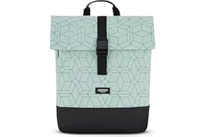 LARKSON Plecak dla kobiet i mężczyzn - Tammo - Plecak na laptopa, do pracy, uniwersytetu i podróży - hydrofobowy, Wzór mięty