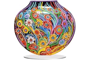 CAYUDEN Diamond Art Kits for Adults, 5D Stand Up Tabletop DIY Diamond Painting Accessories for Kids Vase Gem Painting Arts and Crafts for Adults Desktop Ornaments Diamond Art Table Top for Decoration
