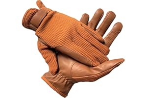Sulkhanz LADIES Horse Riding WOMEN'S Gloves Equestrian Real Leather & Cotton Premium Quality in TAN
