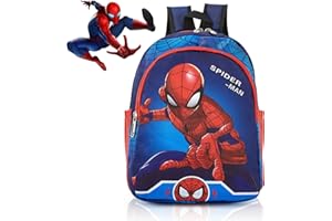 yumcute Spider Kinderrucksäcke Kinder Schultasche, Spider Kinderrucksack Kinder Jungen Schulrucksack Schule Tasche für Schulranzen Kleinkind Kindergarten 3 4 5 6 Jahre - 30cm x 26cm x 10cm