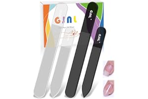 GJNL Stocking Fillers Christmas Gifts for Women - Glass Nail Files Presents Xmas Secret Santa Women Gifts, Nano Shiner Glass File for Natural Nails and Nano Glass Nail Buffer