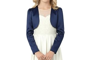 BlackButterfly Bambini Raso Manica Lunga Bolero Ragazze