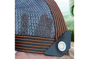 JIAJUTUI001 Red de Sombra de Jardín Red de Sombra Terraza Negra Red de 70-75% de Sombra Resistente al Sol 4 Pines for Jardínes Flores y Planta Awnings Malla Sombreo (W3xL4m(9.84x13.12ft))