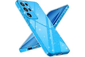 Paitech Case for Samsung Galaxy S25 Ultra 5G Glitter Soft TPU Silicone Mobile Phone Case Thin Flexible Shockproof Scratch-Resistant Protective Case Women and Girls Case for Samsung S25 Ultra, Blue