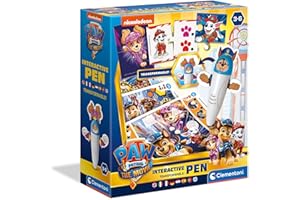 Clementoni-CLEME-16354 Paw Patrol – Transforming Pen – Bolígrafo Interactivo Preguntas Educativo 3 años electrónico – Juego de lógica para niños – Fabricado en Italia, Multicolor, Medium (16354)