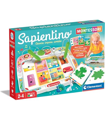 Clementoni Sapientino My English World - Gioco Educativo 4 Anni Per Imparare L'Inglese Con Tessere E Scenari, Made In Italy, 16139