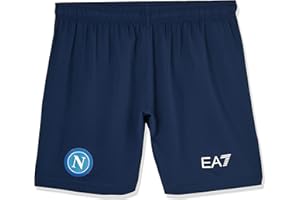 SSC NAPOLI - Season 21/22 Shorts Gara Verde, Pantaloncini da Gioco Ufficiale Uomo