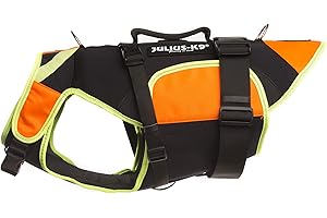 JULIUS K-9 IDC Wielofunkcyjna kamizelka dla psa 3 w 1, rozmiar: L, czarna i pomarańczowa UV