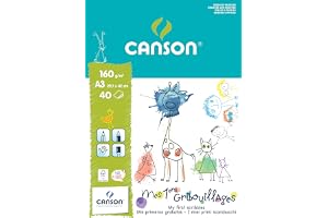 CANSON Block 40 ark Mina First Galler - limmade 1 sida A3 160 g/m²