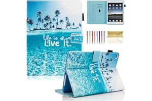 Dteck iPad 9.7 2018/2017 Hülle, iPad Air 1 2, ultradünn, Multi-Winkel, Smart-Ständer, Auto Sleep Funktion, Stoßfeste Schutzhülle für Apple iPad 9.7 6. 5. Generation, iPad Air 1 2