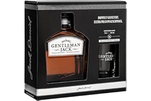 ‎JACK DANIEL'S Jack Daniel's Gentleman Tennessee Whiskey High-Quality Gift Set with Ice Ball Moulds - A Mix of Caramel, Mint and Dark, Ripe Apples -0.7L/40% Vol.