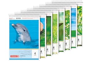 BRUNNEN School Notepad | A5 Ruling 4 40 Sheets Multi-Coloured