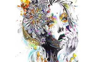 Msrahves fotomurale da parete Dipinto arte ragazza creatività Fotomurale tessuto non tessuto Soggiorno Carta Parati 3D fotomurali Wallpaper fotomurali Poster Gigante Camera Bambini Soggiorno Carta da