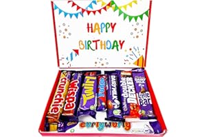 BELLADONA GIFTS Happy Birthday Cadbury Chocolate Box | Birthday Chocolate Gift For Any Cadbury Lovers | 8 Full Sized Bars | Letterbox Gift Hamper | Gift Box For Kids/Him/Her |