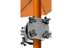 4smile SunnyGuy 2.0 Sonnenschirmhalter Für Balkongeländer - Universelle Halterung Anthrazit