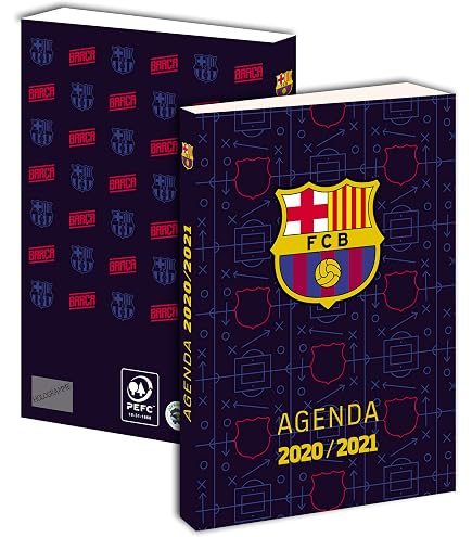 Agenda Scolaire Quo Vadis Barcelona 2020-2021 - Journalier, 12x17cm - FC Barcelone - 12