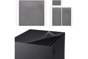 BURSTNINJA 4Pcs Staubfilter für Xbox Series X-Konsole, PVC Mesh Filter Set Staubschutz Gitter Kit für Xbox Series X-Lüfter, Staubdichtes Mesh-Set Lüftungsschutz für Xbox Series X Konsole Fan