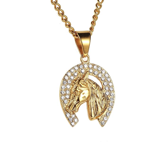 Collier Homme Hip Hop KING Avec Pendentif Cartes à Jouer - Strass Brillants - Longueur Réglable 70 Cm - 6