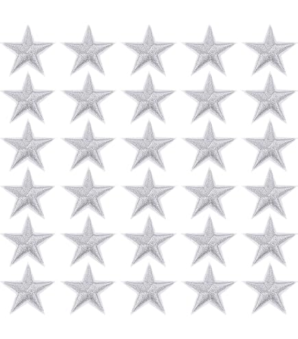PATIKIL 12 Pezzi Stelle Appliqué Ricamate Da Cucire O Stirare, Viola 8.2 Cm - Toppa Termoadesiva Per Riparazioni E Decorazione Abiti, Giacca, Zaino