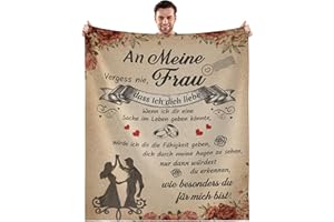 ‎BOLD AND BRASH Bold And Brash Hochzeitstag Geschenke für Frauen, Kuscheldecke An Meine Frau, Geburtstagsgeschenk Hochzeitsgeschenk Geschenkideen, Flauschige Fleecedecke 150x200cm