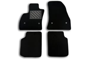 MTC AUTOMOTIVE Alfombrillas para Fiat 500L, Trekking y Living de 2012-2017, Fabricadas a Medida, Antideslizantes, talonera de Goma Reforzada, Botones de Anclaje.
